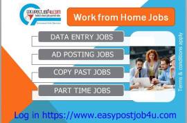 Part Time Online Data Entry Job. 
