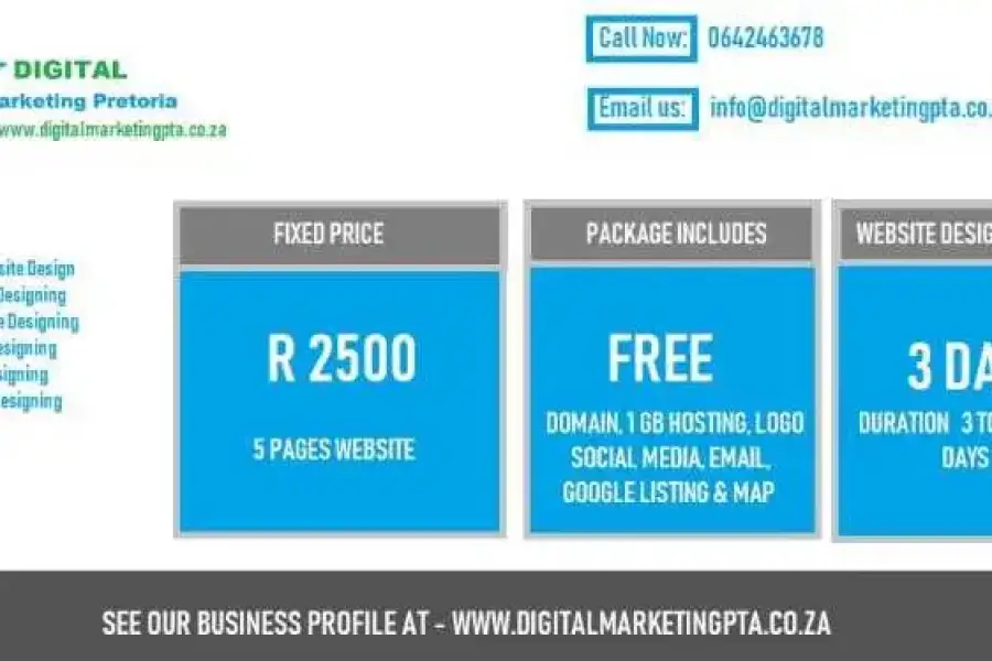SMM &amp;amp; Webaite Design Services Midrand, Joh,  1,000.00