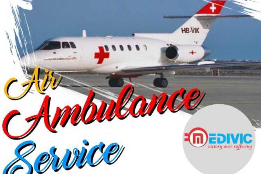 Get Hi-tech Medivic Air Ambulance  in Delhi,  400,000