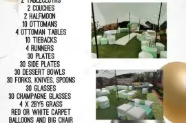 Rozay hiring. Party equipment hire ,  2,200.00