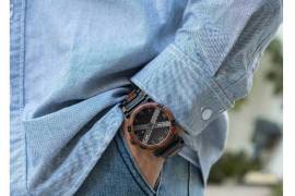 Unique Red Sandalwood Wooden Wristwatch for men, ZAR 1.00