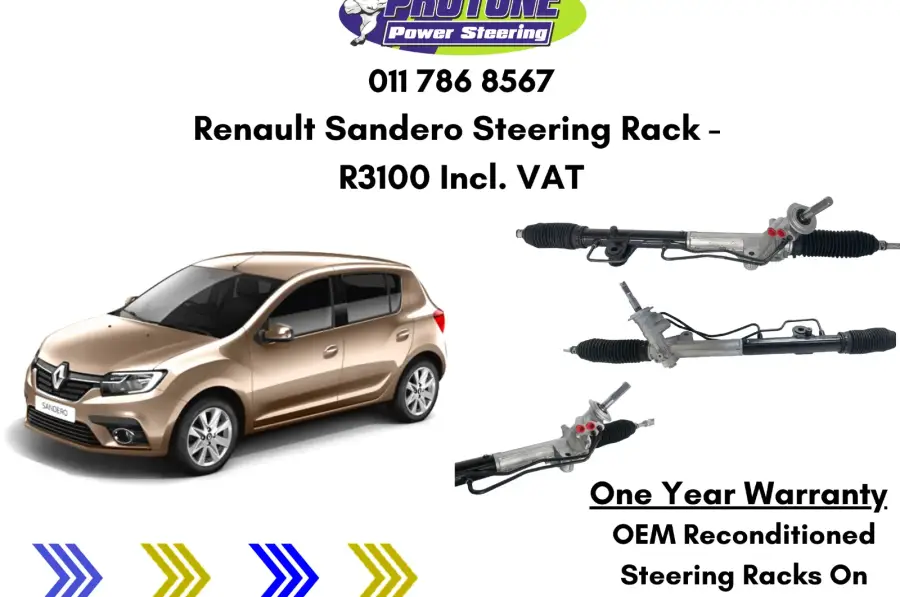 Renault Sandero - OEM Reconditioned Steering Racks, ZAR 3,100