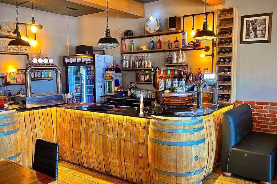 Bean and Barrel pub area