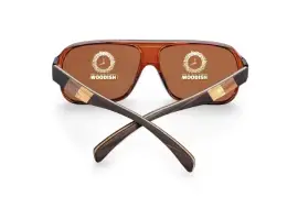 BROWN MIX LAYERED WOODEN UNISEX SUNGLASSES ST21500, ZAR 1.00