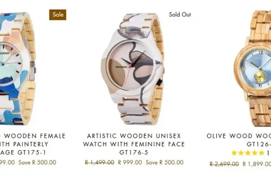 Wooden Watches &amp; Wooden Sunglasses | Effortles, ZAR 1.00