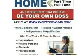 Free work from home jobs vacancy in your city