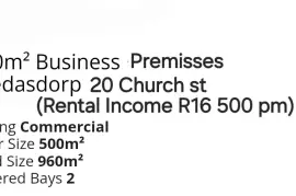 Bredasdorp Business Premisses For Sale, ZAR 1,650,000.00