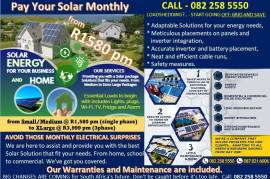 Monthly Solar Solution, ZAR 1,580.00