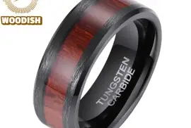 Men's Matte Black Tungsten Ring for Men in South A, ZAR 1.00